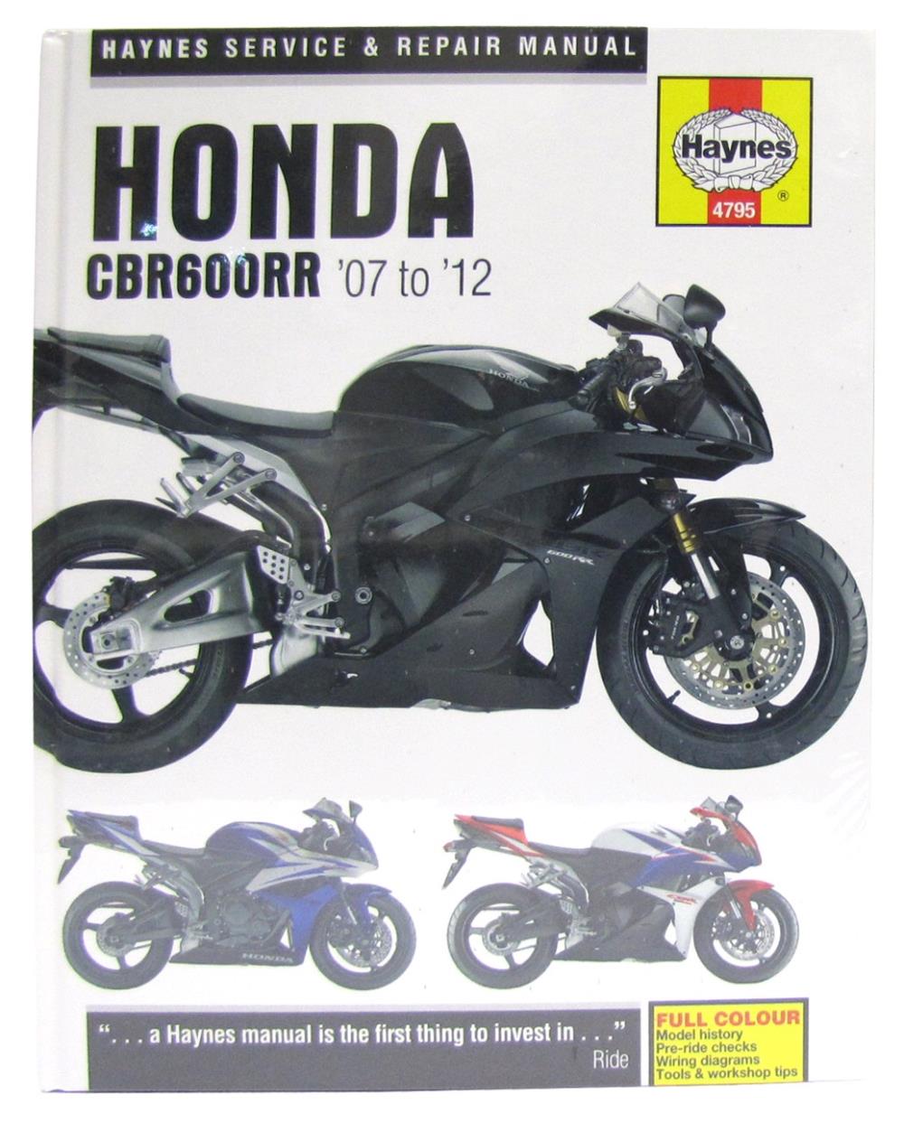 Haynes Honda CBR600RR 2007-2012 Manual 4795 NEW 