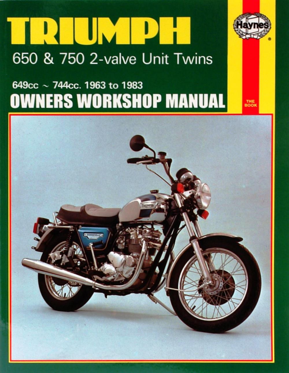 Manual Haynes For 1978 Triumph T140v Bonneville 744cc Ebay