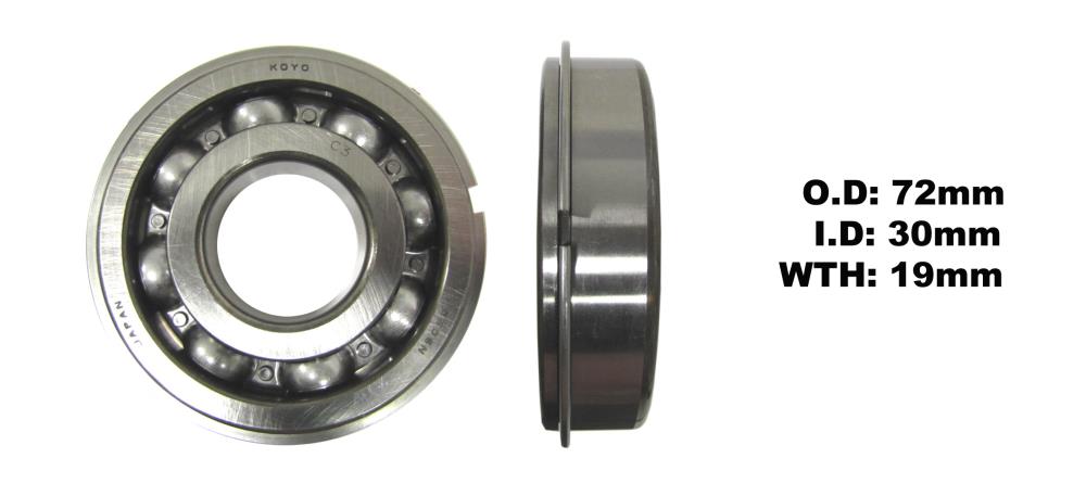 Bearing Koyo 6306NR(I.D 30mm x x O.D 72mm x W 19mm) | eBay