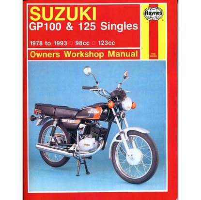 Picture of Manual Haynes for 1978 Suzuki GP 100 UC (Front & Rear Drum)