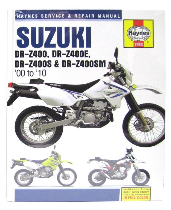 Picture of Manual Haynes for 2009 Suzuki DR-Z 400 SK9 (Street Model) (E/Start)