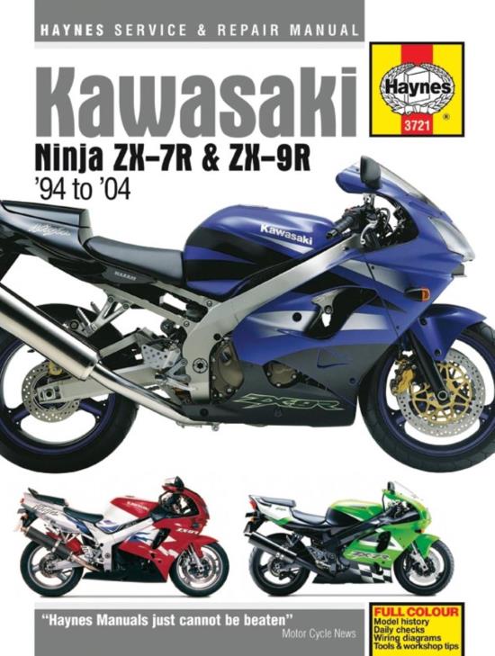 Picture of Manual Haynes for 2003 Kawasaki ZX-9R (ZX900F2P)