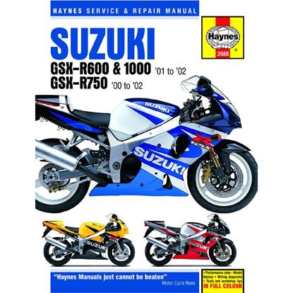 Picture of Manual Haynes for 2003 Suzuki GSX-R 600 K3