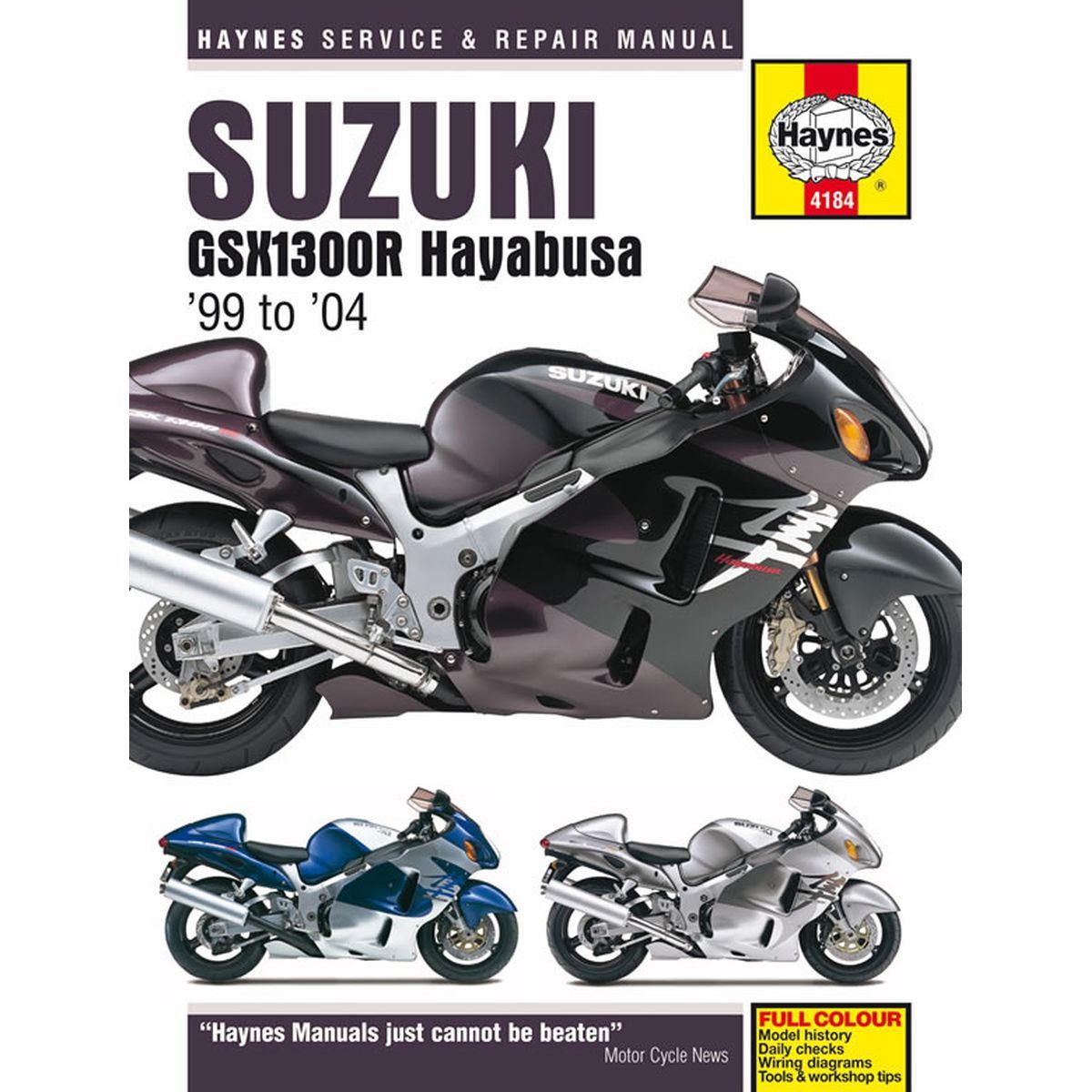 Haynes Manual 4184 Suzuki Gsx1300r Hayabusa 99