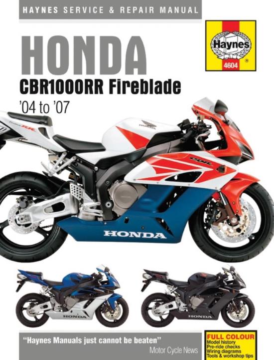 Picture of Manual Haynes for 2006 Honda CBR 1000 RR6 Fireblade