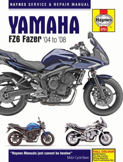 Picture of Manual Haynes for 2008 Yamaha FZ6-NHG (Naked) (No ABS) (5S53)