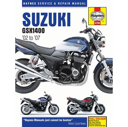 Picture of Manual Haynes for 2007 Suzuki GSX 1400 K7 'Final Edition'