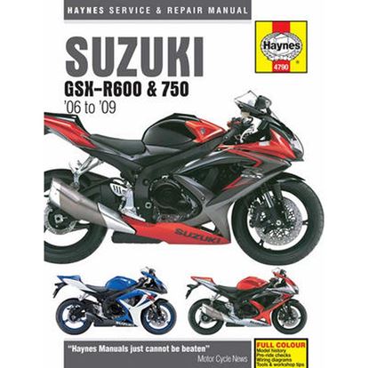 Picture of Manual Haynes for 2009 Suzuki GSX-R 600 K9 (Fuel Injected)