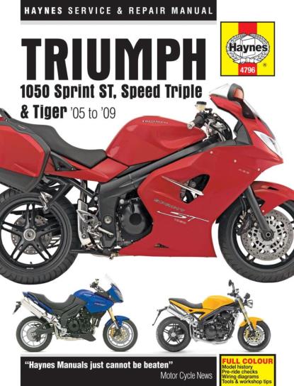 Picture of Manual Haynes for 2009 Triumph Speed Triple 1050