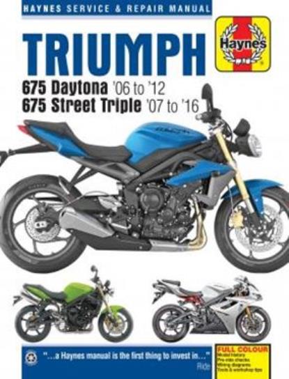 Picture of Manual Haynes for 2009 Triumph Speed Triple R 675 (Sports Version)