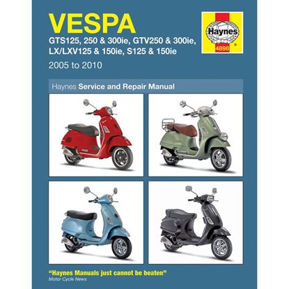 Picture of Manual Haynes for 2010 Vespa GTS 125 Super