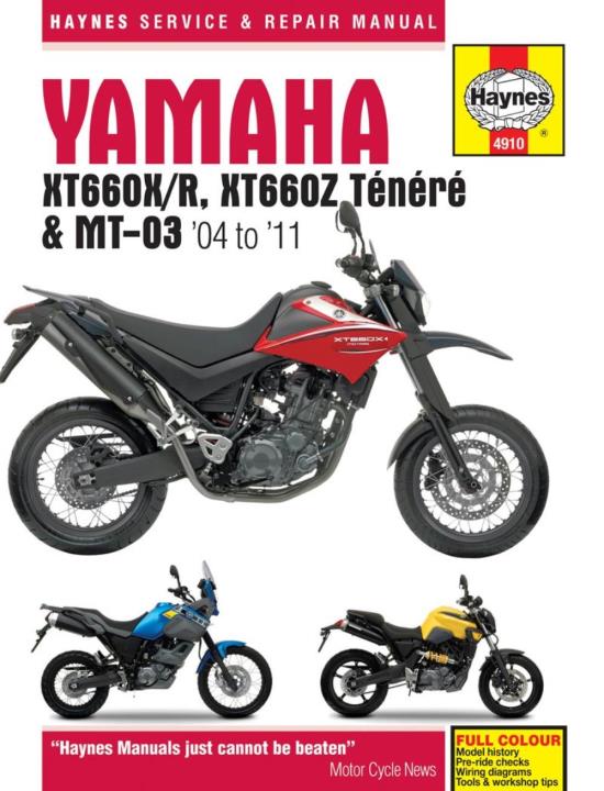 Picture of Manual Haynes for 2010 Yamaha XT 660 Z Tenere (11D4)