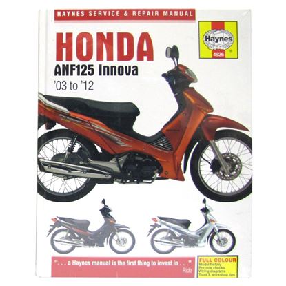 Picture of Manual Haynes for 2009 Honda ANF 125 Innova