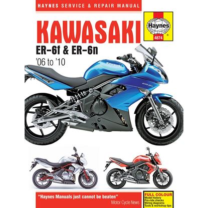 Picture of Manual Haynes for 2010 Kawasaki ER-6F (EX650CAF)