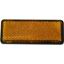 Picture of Reflector Amber Rectangle Bolt-on Black Rim 85mm x 30mm (Per 10)
