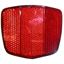 Picture of Reflector Red Oblong Bolt-on Black Rim 69mm x 60mm