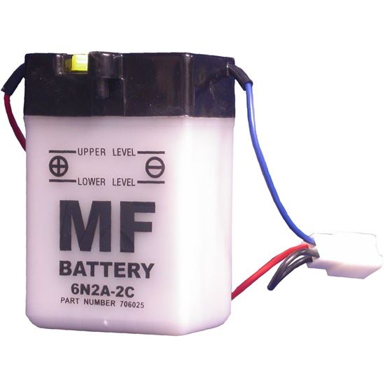 Picture of Battery 6N2A-2C (L:70mm x H:106mm x W:47mm) (SOLD DRY)