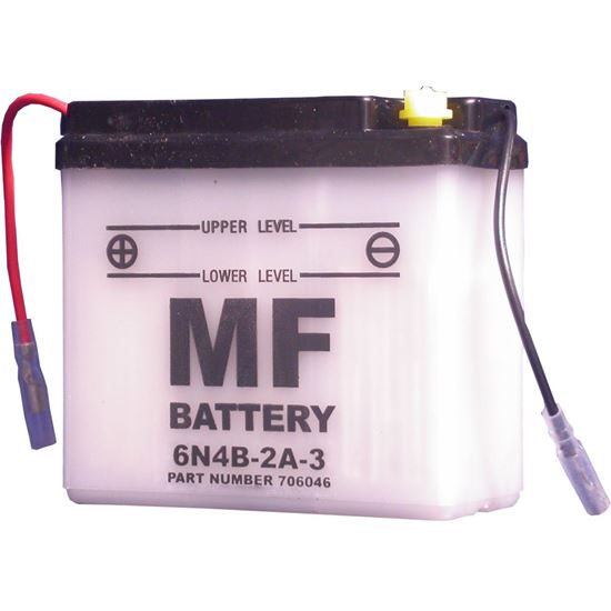 Picture of Battery 6N4B-2A-3 (L:103mm x H:96mm x W:48mm) (SOLD DRY)