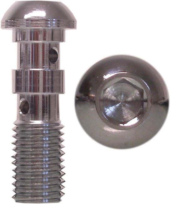 Picture of Banjo Bolt 10mm x 1.25mm Twin Chrome (Per 5)