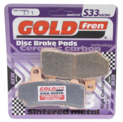 Picture of Goldfren 271-S33, FA409, VD9025, SBS962 Disc Pads (Pair)
