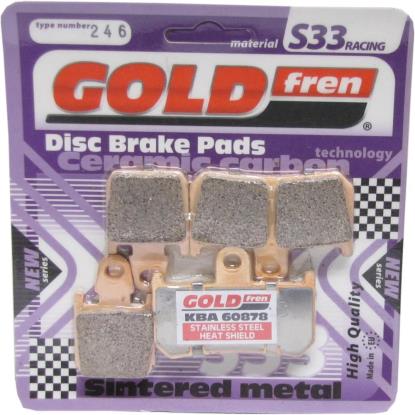 Picture of Goldfren 246-S33, FA442/4, SBS839, DP977 YZF R1, MT-01 2007 Fro Disc Pads (Pair)