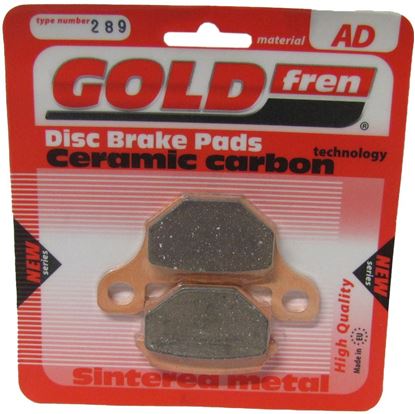 Picture of Brake Disc Pads Rear R/H Goldfren for 2010 Derbi GPR 125 (4T) 4V