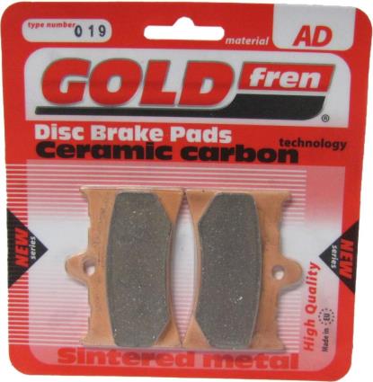 Picture of Goldfren AD019, VD943, FA126, FDB498 Disc Pads (Pair)