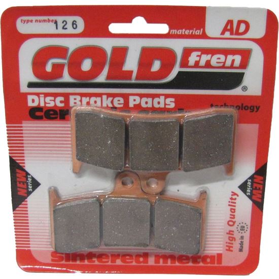 Picture of Brake Disc Pads Front L/H Goldfren for 1996 Kawasaki ZX-7RR (ZX750N1)