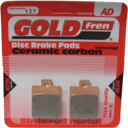 Picture of Brake Disc Pads Rear R/H Goldfren for 2009 Piaggio NRG Power DD (50cc) (L/C)
