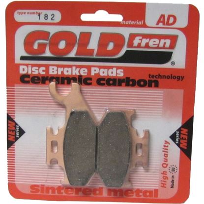 Picture of Brake Disc Pads Rear R/H Goldfren for 2010 Benelli Caffe Nero 250