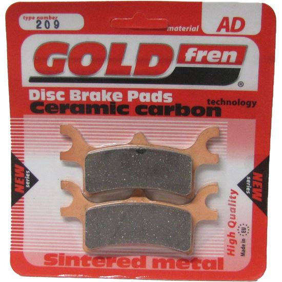 Picture of Brake Disc Pads Rear R/H Goldfren for 2009 Polaris 800 Sportsman HO (EFI)