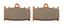 Picture of Brake Disc Pads Rear R/H Goldfren for 2008 Suzuki VL 1500 K8 C1500 Intruder (EFI)