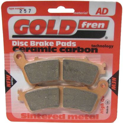 Picture of Brake Disc Pads Rear R/H Goldfren for 2010 Honda CBF 1000 AA (ABS)