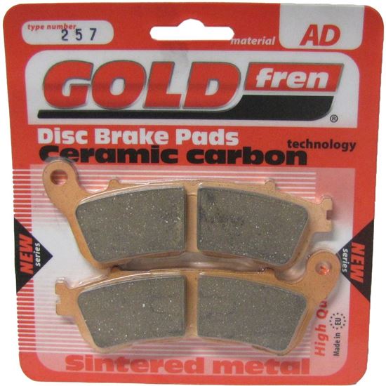 Picture of Brake Disc Pads Rear R/H Goldfren for 2010 Honda CBF 1000 AA (ABS)
