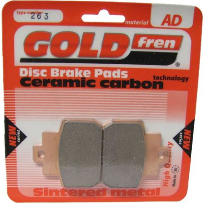 Picture of Brake Disc Pads Rear R/H Goldfren for 2010 Piaggio MP3 125 (4T) (L/C) (EFI Model)