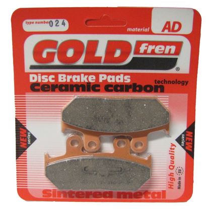 Picture of Brake Disc Pads Front R/H Goldfren for 1989 Honda GL 1500 K Gold Wing (Standard)