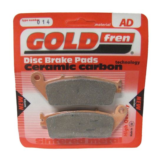 Picture of Brake Disc Pads Front R/H Goldfren for 2003 Honda VT 750 DC-3 Shadow (RC48)