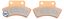 Picture of Goldfren AD216, FA232, VD950 to Polaris Rear Caliper 89-00 Disc Pads (Pair)