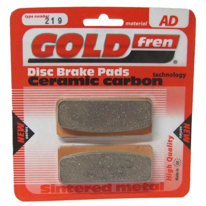 Picture of Goldfren AD219 as fitted to Nissin Racing 3910 Disc Pads (Pair)