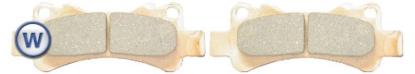 Picture of Goldfren AD229, Nissin 3 Piston Rear Caliper Disc Pads (Pair)