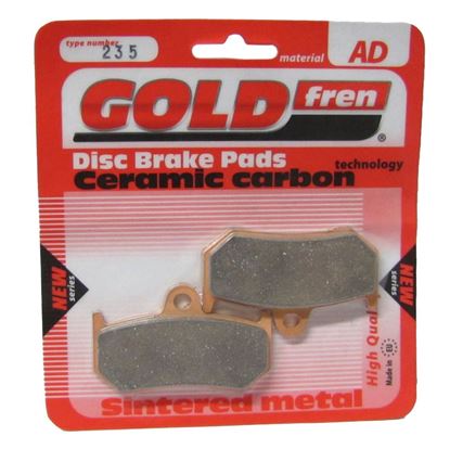 Picture of Brake Disc Pads Rear R/H Goldfren for 2009 MV Agusta Brutale 990 R
