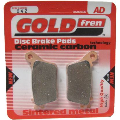 Picture of Brake Disc Pads Rear R/H Goldfren for 2010 Honda CBR 600 RAA (C-ABS)