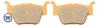 Picture of Brake Disc Pads Rear R/H Goldfren for 2010 Honda TRX 420 FPAA Fourtrax Rancher AT Power Steering