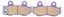 Picture of Brake Disc Pads Rear R/H Kyoto for 2007 Yamaha YFZ 450 W (Quad) (5D33)