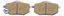 Picture of Brake Disc Pads Front R/H Kyoto for 1992 Yamaha XV 535 Virago (3BTJ/3BTK/3BTL/3BTM)