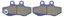 Picture of Brake Disc Pads Front R/H Kyoto for 2010 Motorhispania RYZ 50 Urban Bike