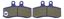 Picture of Brake Disc Pads Front R/H Kyoto for 2002 MZ "Mastiff 660 (21"" Front/Spoke Wheel)"