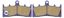 Picture of Kyoto VD349, FA188, FDB873, FDB2144, SBS686 Disc Pads (Pair)