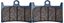 Picture of Brake Disc Pads Front L/H Kyoto for 1991 Yamaha FZR 250 R (3LN5) (Delta Box Frame) (EXUP)