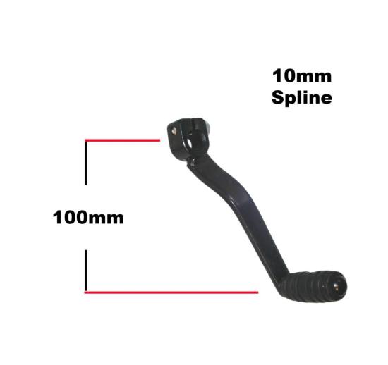 Picture of Gear Change Lever Pedal Honda, Kawasaki, Yamaha 4' Black Slight Kick L